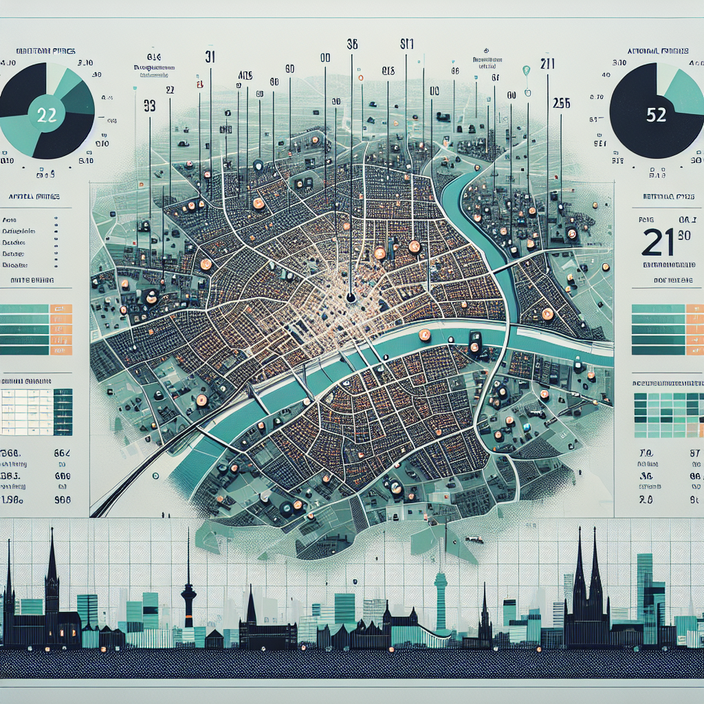 Durchschnittliche Mietpreise in Köln Porz.